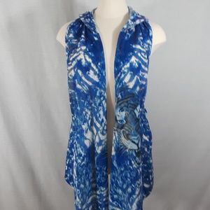 Alberto Makali open front hooded vest